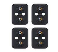 YIDIRUI 4 Pcs Car Door Lock Latch Cover for Smart Fortwo 453 2015 2016 2017 2018 2019, Silicone Car Door Lock Decorations Anti and Sound Dampening Silicone Lock Caps Protective Cover Set