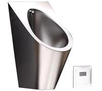 Yidlkecqey 304 Stainless Steel Washout Urinal,Household/Commercial Automatic Sensor Urinal Flush,for Men's Adult,Wall Mounted Automatic Sensor Urinals,for Hotels,Schools(Silver)