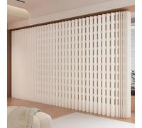 Yidlkecqey Folding paper room divider,Portable folding paper partition,Paper indoor room divider,Paper indoor partition screen,Paper retractable room divider(157.4x16.9x59in)