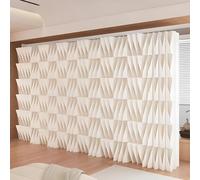 Yidlkecqey Paper partition,Paper room divider,Folding paper room divider,Paper folding retractable room divider,Portable folding paper partition,Half wall room divider(157.4x16.9x59in)