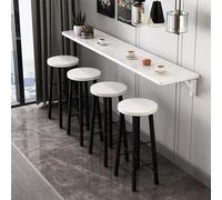 Yidlkecqey Wall Mounted Dining Table, Kitchen Bar Table, Folding Table, White, 150*40cm/59*15.7in