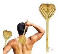 YIDM Bamboo Back Scratcher Long Handle Scratching Hand, Instant Relief From Itching, Large Scratching Surface, Gift for Men Women (40 cm, Wood Colour)