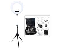 Yidoblo 18'' Dimmable 3200K-5500 96W Photographic Lighting Studio Video Ring Light for Camera Fill Light with APP/LCD Display (QS-480SII Black Full Set)