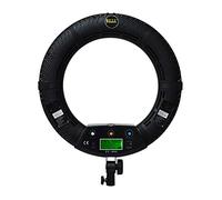 Yidoblo 18" LED Ring Light with Remote Kit Dimmable RGB/W Colors Photo Studio Video Portrait Film Selfie Youtube Photography Lighting Set With Phone/Camera Holder, Makeup Mirror, Stand and Travel bag