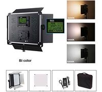 Yidoblo Dimmable Bi-color LED Video Light with U Bracket, Barndoors for Photo Studio Youtube Video Photography Lighting, Durable Metal Frame, 1004 LED Beads, 3200K-5500K, CRI 96+, DMX512