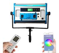 Yidoblo RGBW LED Soft Video Light Panel 2800K-10000K Adjustable by DMX/Phone App/Remote Controller with Barn Doors, 180W Continuous Photography Lighting for Photo Studio Video Film