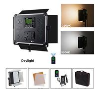 Yidobol E-528 Daylight 524 LED Light Panel with 2.4G Remote Control,Barndoor, Diffusion Filter and Carrying Bag,Continuous Lighting for Photo Studio Video Film Photography, DMX512 42W