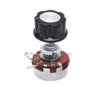 YIDOFENG WTH118-1A 2W 4K7 Ohm,Rotary Carbon Film Linear Taper Potentiometer with Control Knob, Split Variable Resistors Shaft Wirewound Rotary Pots Potentiometer for CJ-0618 Lathe Parts and Other