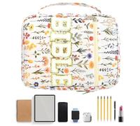 Yidueace Bible Cover, Cute Flowers Scripture Bible Bag, Church Handbag, for Women, Teenagers, Girls, Notebooks, Stationery, Bookmarks, School, College, Workplace, Church, Travel, Leisure