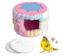 Yidueace Bird Bed for Cage,Cute Winter Plush Hammock,Cylinder Thickened Bird Nest Bed | for Squirrel Conure Lovebird Small Animal Chinchilla Pet Supplies Finch Parrot Sleeping