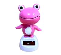Yidueace Car Decor - Shaking Head Frog Dashboard Ornament - Solar Powered Dancing Figurines Toys Ornament for Automotive Desk Vehicle Sedan Automobile Home Truck