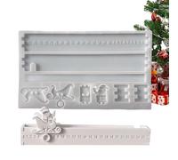 Yidueace Christmas Advent Mold | Festive Silicone Molds for Christmas Ornaments - Craft Supplies Casting for Soap Candle Wax Plaster Celebrations Party Art Class Adults
