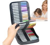 Yidueace Colouring Pens for Colouring Books, Highlighter for Notes and Creative Writing - 84 Colours Art Painter Set for Projects on Wood Glass Fabric with Colouring Pencils for Women