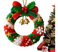Yidueace Crochet Christmas Decoration - Crochet Christmas Tree Decoration, Pendant for Parties, Beginners, Car Interior Mirror, Handmade