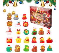 Yidueace Duck Calendar Advent - Calendar Advent 2025 Christmas Ducks | 24-Days Mini Collectible Figures Toys for Kids Teens Women Men Adults Home Party Decor