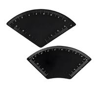 Yidueace Eyebrow Ruler for Measuring - Pack of 2 Quick Drawing Easy Mapping Precision Brow Shaper, Eyebrow Design and Guide Ruler | For Travel, Commuting, Home, Make-Up, Dating