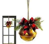 Yidueace Giant Christmas Bells for Outside,Christmas Seasonal Decor with Bow - Yard Metal Jingle Ornaments - for Winter Holiday Outdoor Garden Yard Party Winter