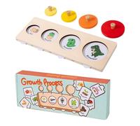 Yidueace Matching Puzzle Game Set,Wooden Logical Thinking,Language Learning Matching Cards Puzzle - for Home Classroom Travel Kindergarten Boys Girls Toddler