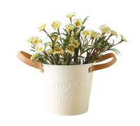 Yidueace Plant Pots - Metal Plant Bucket Planter with Handles - Planter Pot - for Home Desk Farmhouse Balcony Patio Living Room Gardening