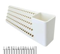 Yidueace Screwdriver Organizer,Bit Storage Box - Layered Space Saving Screwdriver Bit Organizer for Basement, Garden, Carpentry, Garage, Mechanic, Workshop, Home, Construction