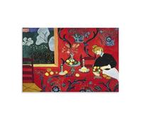 YIEANBAO Henri Matisse Poster Fauvist Famous Painting (Dessert; Harmony in Red) Canvas Print Art Poster, Wall Art Home Decoration Painting; Unframe; 16x24inch(40x60cm)