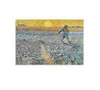 YIEANBAO Vincent Van Gogh Poster Post-Impressionist Famous Painting (The Sower) Canvas Print Art Poster, Wall Art Home Decoration Painting; Unframe; 16x24inch(40x60cm)