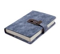 YIeDGvb Notebook, Password Lock Creative Note Book Personal Office Travel Journal Diary DIY Handbook,s(Red)