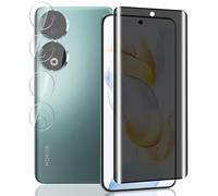 Yieehhow Privacy Screen Protector for Honor 90 5G Tempered Glass, [Pack of 2] Camera Protection Tempered Glass and [1 Piece] 9H Hardness Anti-Spy Protective Glass, Bubble-Free Tempered Glass Film for