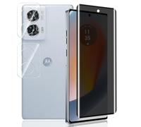 Yieehhow Privacy Screen Protector for Motorola Moto Edge 50 Fusion, [2 Pieces] Camera Film and [1 Piece] 9H Anti-Spy Tempered Glass, Bubble Free Screen Protector for Moto Edge 50 Fusion