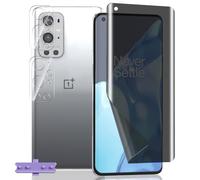 Yieehhow Privacy Screen Protector for OnePlus 9 Pro, [1 Piece] Anti-Spy Soft TPU Film and [2 Pieces] Glass Camera Film, Anti Spy Flexible Screen Protector for OnePlus 9 Pro