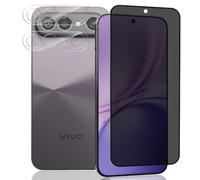 Yieehhow Privacy Screen Protector for Vivo X300 FE Tempered Glass, [1 Piece] 9H Hardness Anti-Spy Protective Glass and [Pack of 2] Camera Protection Tempered Glass Screen Protector for Vivo X300 FE