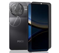 Yieehhow Privacy Screen Protector for Xiaomi Poco F7 Pro Tempered Glass, [1 Piece] 9H Hardness Anti-Spy Protective Glass and [Pack of 2] Camera Protection Tempered Glass Screen Protector for Xiaomi