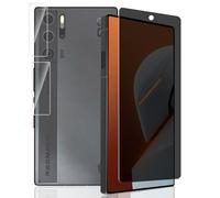 Yieehhow Privacy Screen Protector for ZTE Nubia Red Magic 9 Pro Tempered Glass, [1 Piece] 9H Hardness Anti-Spy Protective Glass and [Pack of 2] Camera Protection Tempered Glass Screen Protector for