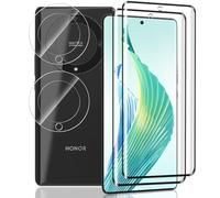 Yieehhow Screen Protector for Honor Magic 5 Lite Tempered Glass, [2 Pieces] 9H Hardness Tempered Glass Film and [2 Pieces] Camera Film, HD Screen Protector for Honor Magic 5 Lite