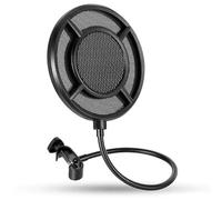 YieinKonar Professional Studio Mic Pop Filter-Triple Layer Metal Mesh Mic Windscreen for High-End Recording,Podcasting & Voiceovers | Blowout,Anti-Ploive Sound Shield with Heacy-Duty Black Metal Frame