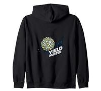 Yield Hunter Funny Passive Income Money Snowball Zip Hoodie