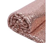 YIEMI Champagne Sequin Fabric by The Yard Glitter Sparkly Shiny Sequin Fabric for Fashionable Clothing Toy Decoration Tablecloth and DIY Etc(1 Yard, Champagne)