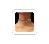 Yienate Gothic Velvet Choker Necklace Chain Vintage Lolita Leather Ribbon Necklace Sexy Gold Velvet Short Collar Necklace Glittering Velvet Cosplay Costume Jewelry for Women and Girls