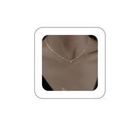 YienDoo Sparkly Silver Choker Necklace Funky White/Pink/Green Crystal Pendant Necklace Thin Link Chain Necklace Minimalist CZ Rhinestone Charm Necklace Jewelry for Women, Zinc, No Gemstone