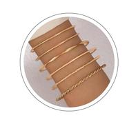 YienDoo Unique Gold Bangle Bracelet Set Indian Bollywood Multi Stacking Twist Textured Bangle Africa Ethnic Wedding Vintage Bracelets Jewelry for Women