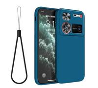 Yienning for Nubia Z70S Ultra Case, Premium Liquid Silicone Shockproof Phone Case Thin Slim Grip Soft Smooth Rubber Gel Simple Cover [Upgraded Camera Protection] Royal Blue