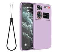 Yienning for Nubia Z70S Ultra Case, Premium Liquid Silicone Shockproof Phone Case Thin Slim Grip Soft Smooth Rubber Gel Simple Cover [Upgraded Camera Protection] Lavender