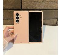 Yienning for Samsung Galaxy Z Fold 4 Phone Case Liquid Silicone, Soft Gel Rubber Shockproof Phone Protective Cover, Upgraded Camera Protection and Microfiber Lining for Galaxy Z Fold 4 Sand Pink