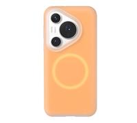 Yienning Phone Case for Huawei Pura 80 Pro/Pro+,Soft Anti-Scratch Microfiber Lining, Jelly Liquid Silicone Shockproof Protective Cover, Compatible with Magnetic Accessories Orange