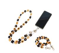 Yienning Phone Wrist Strap, Daisy Cell Phone Lanyard, Handmade flower keychain, Phone Case Wrist Lanyard Bracelet, Long Style E, One Size