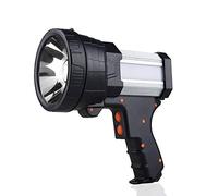 YIERBLUE Rechargeable Spotlight, Super Bright 90,000 Lumen LED Handheld Spotlight Long Lasting Large Flashlight Searchlight and Flood Camping Flashlight with Foldable Tripod