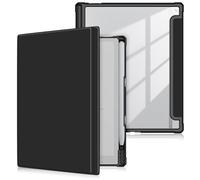 Yiernuo Case Compatible with BOOX Tablet Go 10.3 inch Tablet (2024 Released),Folio-Transparent Protective Cover with Pen Holder, Black