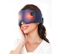YIERSHIH Silk Cordless Heated Eye Mask, Compress Heating Pad for Dry Eye Stye Eye Strain, Soothing and Relaxing Warm Compress for Sleep and Tension Relief