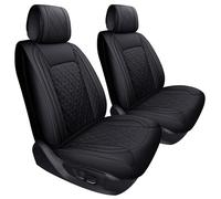YIERTAI Universal Front Seat Covers Compatible with Hyundai Tucson Elantra Sonata Nissan Rogue Crosstrek Honda CRV Buick Century Encore Mazda CX5 WRX Sentra(2 PCS Front/Black)