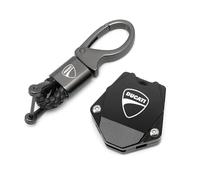 YIESANS Motorbike Key Chain Key Case For DUCATI 899 959 Monster 695 696 Panigale S V4S V2 Diavel S 1260 Hypermotard Key Cover Case Shell Proteciton Keyring Keychain(Black,B)